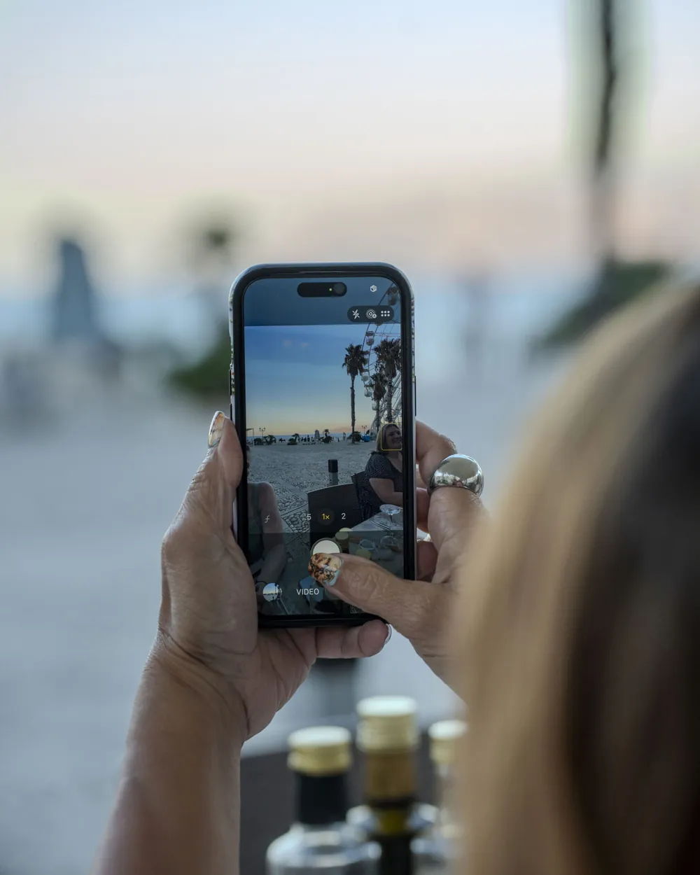 Photographing the sunset over the Gulf of Castellammare during evening aperitivo